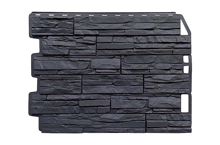 Фасадная панель FineBer Скол, асфальт