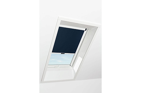 Штора рулонная затемняющая Roto ZRV M, 114x98, темная синяя