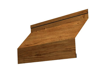 Ламель жалюзи Grand Line Milan, 0,45 Print-double Elite, гладкая Golden Wood