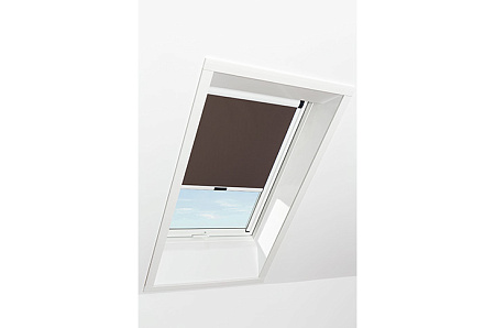 Штора рулонная затемняющая Roto ZRV M, 94x118, коричневая