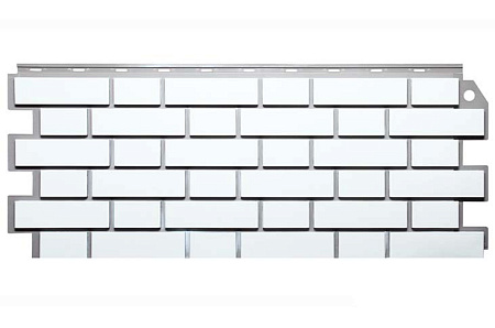 Фасадная панель FineBer Кирпич Klinker, белый