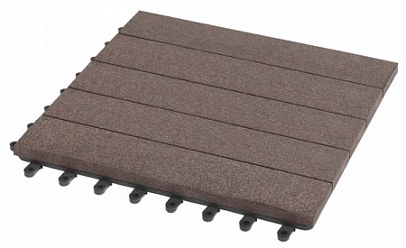 Садовый паркет Комфорт 3 GRINDERDECO ДПК, 300x300 мм, венге, упаковка 10 шт.