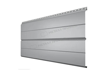 Металлический сайдинг Металл Профиль L брус XL Накатка, 0.5 NormanMP, RAL 7004 серый