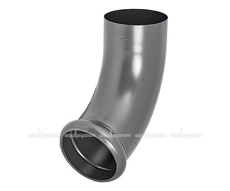 Отвод трубы декорированный D100 Aquasystem Pural Matt, RR 23 маренго