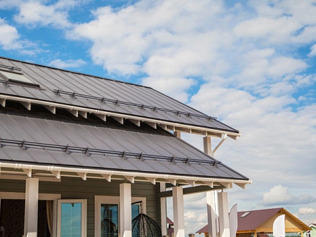 Кликфальц Line Гранд Лайн / Grand Line, Drap 0.45, цвет RAL 8004 (терракота)