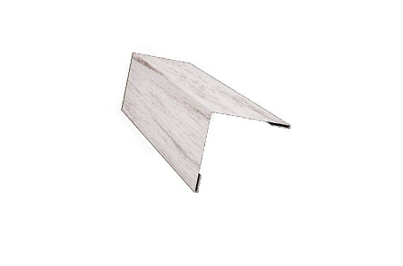 Планка завершающая 50х50 жалюзи Grand Line Milan, 0,45 Print Elite, Snow Wood