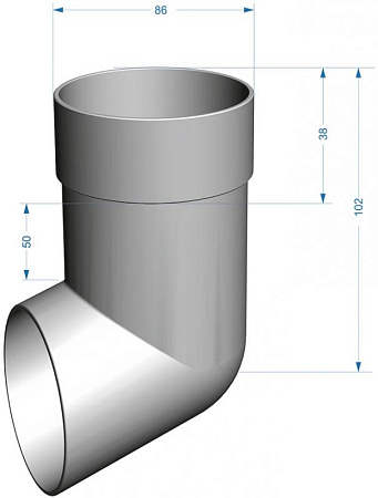 Наконечник D85 мм Деке Премиум / Docke Premium, цвет каштан (Ral 8017)