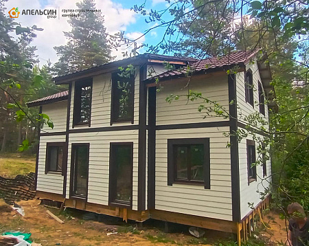 Монтаж фасада фиброцементным сайдингом CM Bord в пос. Орехово Монтаж фасада фиброцементным сайдингом CM Bord в пос. Орехово