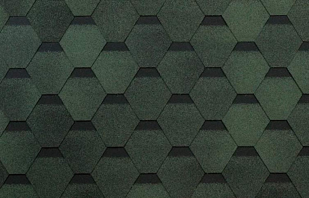 Гибкая черепица Технониколь Shinglas Оптима, зеленый, 3 м2/упак