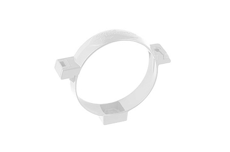 Хомут трубы металл Стандарт Альта Профиль, D74 мм, белый
