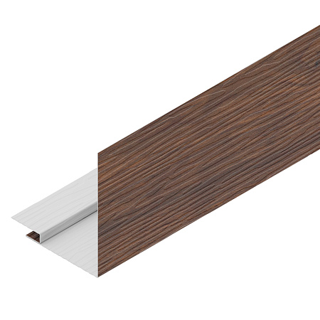 Профиль для оконных и дверных проёмов 100/300 Aquasystem, Rooftop Шелк 0.5, 2.0 м, RAL 8017 коричневый