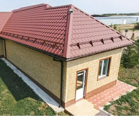 Металлочерепица Гранд Лайн / Grand Line, коллекция Kamea, 0,5 Satin Matt Zn180, цвет RAL 7024 (мокрый асфальт) Металлочерепица Гранд Лайн / Grand Line, коллекция Kamea, 0,5 Satin Matt Zn180, цвет RAL 7024 (мокрый асфальт)
