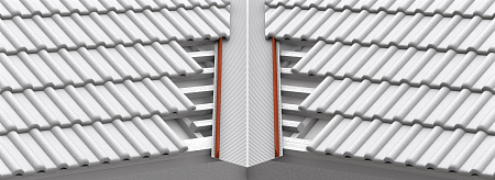 Поролоновая полоса / уплотнитель ендовы Braas (Браас), цвет серый