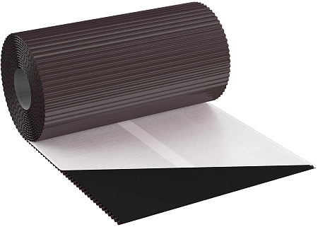 Гофрированная лента примыкания Eurovent Flex Standard ALU, 5 м, RAL 8019 коричневый
