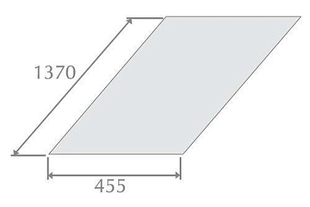 Плоский лист Метротайл (Metrotile), цвет коричневый, 1370х450 мм