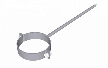 Охват на штыре D90 мм, длина 300 мм, Zn + порошк.покраска, цвет RAL 7004 (сигнально-серый)