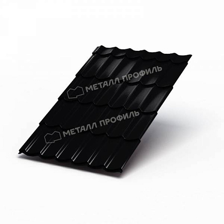 Металлочерепица Металл Профиль (Ламонтерра, Ламонтерра X, Макси), PURMAN 0.5, черный темный RAL9005