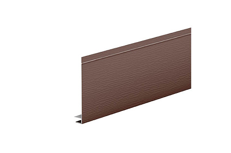 J-фаска увеличенная AQUASYSTEM, 0.45 PE, Zn 140, 250x2000 мм, RAL 8017 коричневый