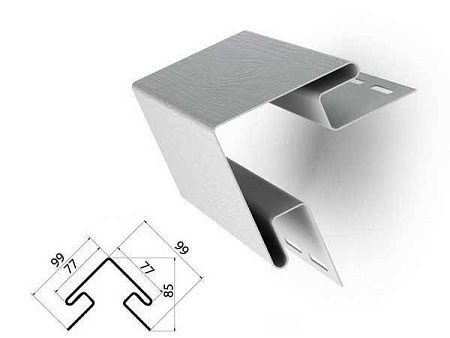 Угол наружный Grand Line Classic Standart, белый, 3000 мм