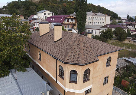 Ламинированная битумная черепица Docke ПРЕМИУМ ДРАГОН, Капучино, 2,38 м2/уп Ламинированная битумная черепица Docke ПРЕМИУМ ДРАГОН, Капучино, 2,38 м2/уп