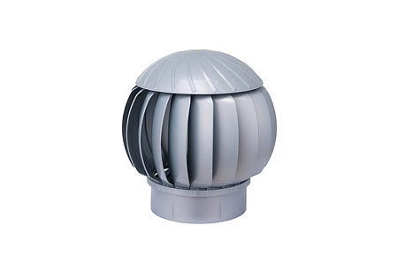 Ротационная вентиляционная турбина GERVENT D160 мм, RAL 9022 серебристый