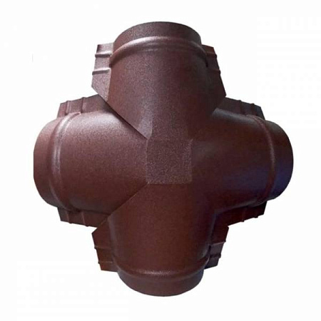 Четверник для полукруглого конька малого Grand Line (Гранд Лайн), покрытие Satin Matt 0.5, цвета по каталогу RAL и RR