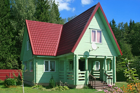 Металлочерепица Гранд Лайн / Grand Line, коллекция Classic, 0,5 Satin Zn 140, цвет RAL 3011 (красно-коричневый)