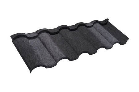 Композитная черепица 1330 x 430 мм Luxard / Люксард Roman, цвет морион Композитная черепица 1330 x 430 мм Luxard / Люксард Roman, цвет морион