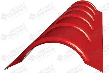 Планка конька круглого Металл Профиль, NormanMP 0.5, 110х110х2000 мм, цвета по каталогу RAL и RR