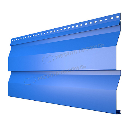 Металлический сайдинг Металл Профиль Корабельная доска, 0.45 PE, RAL 5005 синий насыщенный