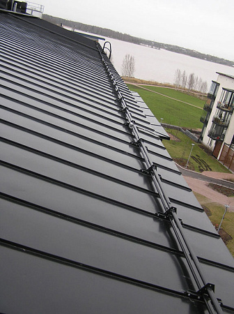 Снегозадержатель трубчатый Орима / Orima LE9 350 мм, для м/ч, длина 3,0 м, цвет RAL 8017 (шоколад)