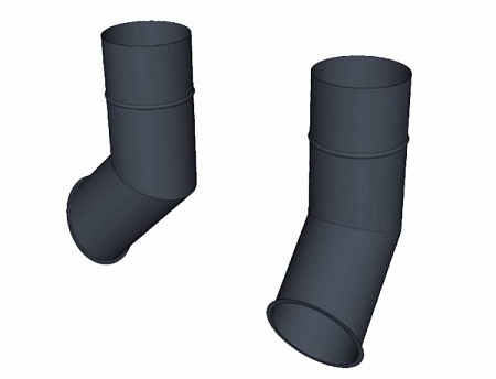 Отлив фальц D100 мм, Zn + порошк.покраска, цвет RAL 7024 (мокрый асфальт)