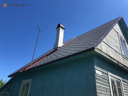 Монтаж кровли гибкой черепицей Icopal в СНТ Восход Монтаж кровли гибкой черепицей Icopal в СНТ Восход