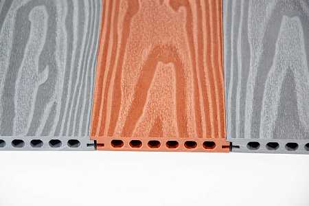 Бесшовная террасная доска из МПК, 140х25х3000, антрацит