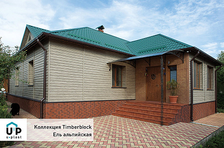 Сайдинг Timberblock Ю-Пласт, ель альпийская, 3050х230 мм