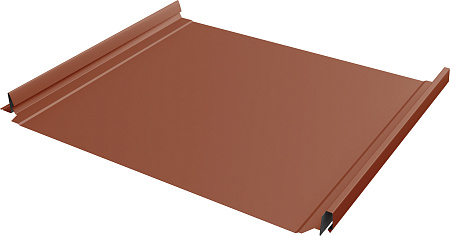 Кликфальц Про Grand Line 0,45 Drap с пленкой на замках RAL 8004 терракота