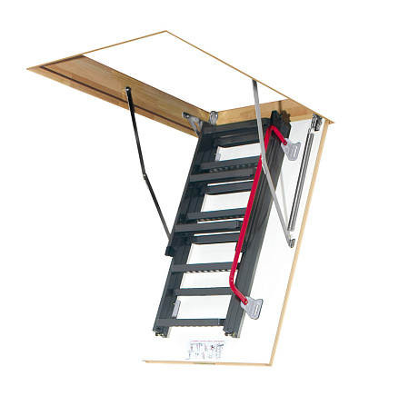 Чердачная лестница Fakro LMK металлическая с поручнем 70*130*280 см Чердачная лестница Fakro LMK металлическая с поручнем 70*130*280 см