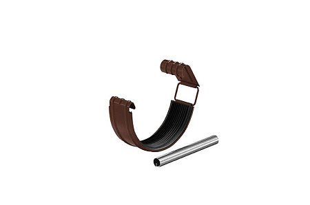 Соединитель желоба в комплекте D125Aquasystem Комфорт PE, RAL 8017 коричневый