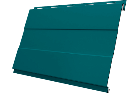 Металлический сайдинг Гранд Лайн / Grand Line профиль Вертикаль проф, PE 0.45 с пленкой RAL 5021 (водная синь)