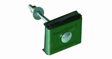 Крепление Гранд Лайн / Grand Line (скоба и болт М6х85/100), Pe, цвет RAL 6005 (зеленый)