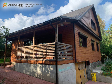 Монтаж металлосайдинга + металлочерепицы Grand Line д. Куйвози