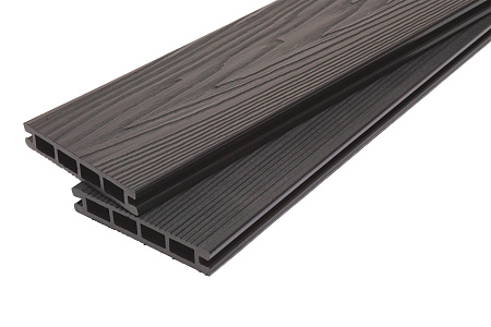 Террасная доска из МПК, 4000x140x25 мм, вельвет, антрацит