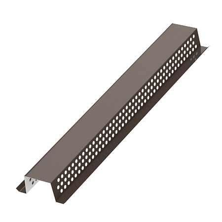 Вентпланка опорная Aquasystem AQUACLICK 35, 0.5 PE, Zn 140, RR 32 темно-коричневый