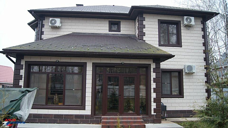 Фасадные панели Альта Профиль Неаполитанский камень, слоновая кость