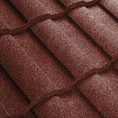 Композитная черепица Метротайл (Metrotile) серия MetroRoman, цвет бордо, 1280х410 мм