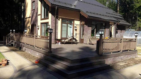 Крышка столба 120 мм ДПК CM Railing, TEAK (тик)