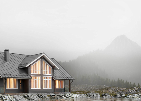 Профиль Aquasystem AQUACLICK Эталон, 0.5 Rooftop Кашемир PU, Zn275, RR 32 темно-коричневый