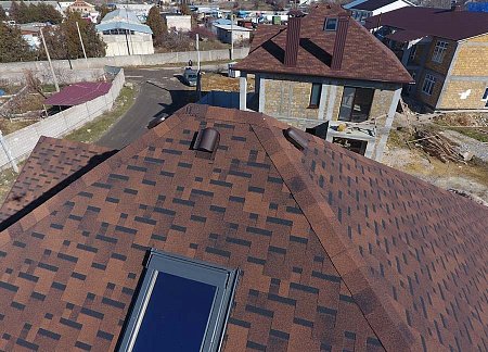 Гибкая черепица Docke Premium Генуя, Кофе, 3 м2/уп