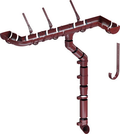 Муфта соединительная Docke Standard, RAL 3005 красный