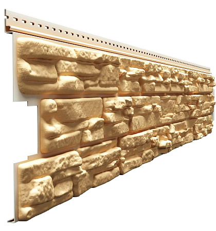 Сайдинг виниловый Docke LUX ROCKY, 1787x285 мм, пекан